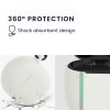 Etui kwmobile do Google Pixel Buds Pro, silikonowe, biało-czarne, 60099.02