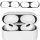 Zestaw folii ochronnych 2 kwmobile do Apple Airpods Pro 2, Plastik, Czarny, 60102.01