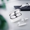 Zestaw folii ochronnych 2 kwmobile do Apple Airpods Pro 2, Plastik, Czarny, 60102.01