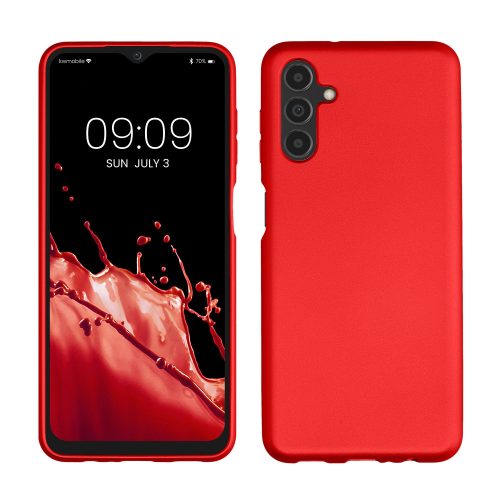 Etui kwmobile do Samsunga Galaxy A04s, Silikon, Czerwone, 60135.36