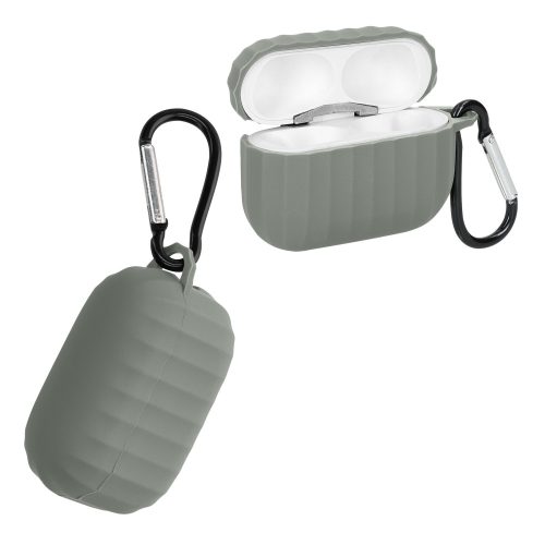 Etui kwmobile do Apple Airpods Pro 2, silikon, szary, 60169.70