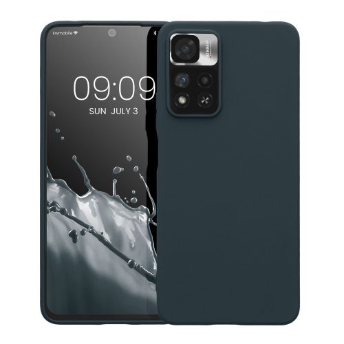 Etui kwmobile do Xiaomi Note 11 Pro Plus 5G, silikon, niebieski, 58095.202