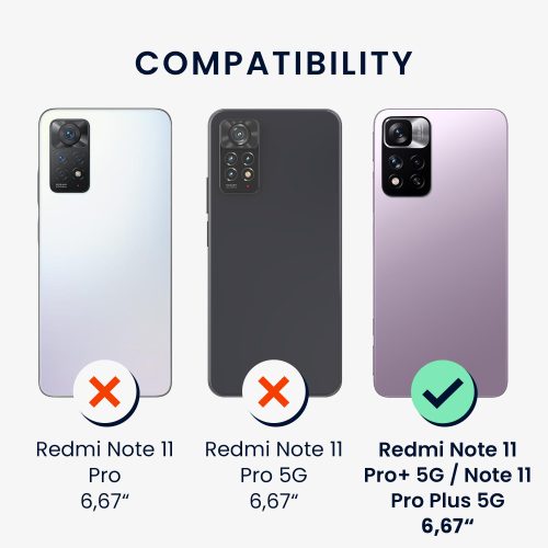 Etui kwmobile do Xiaomi Note 11 Pro Plus 5G, silikon, niebieski, 58095.202