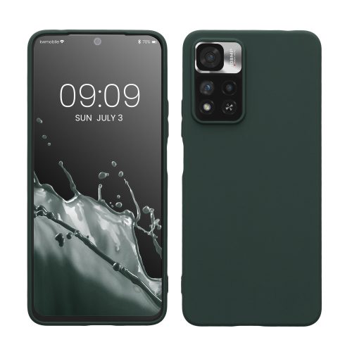 Etui kwmobile do Xiaomi Note 11 Pro Plus 5G, silikon, zielony, 58095.169