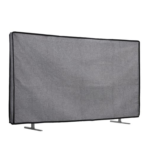 Osłona telewizora Kwmobile 75", szara, tekstylna, 60192.19