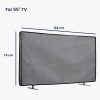 Osłona telewizora Kwmobile 55", szara, tekstylna, 60189.19