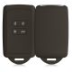 Obudowa kluczyka do samochodu kwmobile do Renault/Dacia 4 przyciski - Keyless Go, silikon, czarna, 48035.107