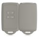 Etui na kluczyk samochodowy kwmobile do Renault/Dacia 4 przyciski - Keyless Go, silikon, szary, 48035.25