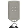 Etui na kluczyk samochodowy kwmobile do Renault/Dacia 4 przyciski - Keyless Go, silikon, szary, 48035.25