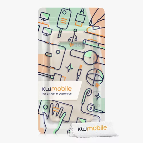 Etui kwmobile do Samsunga Galaxy S10 Plus, Silikon, Kremowy, 49028.125
