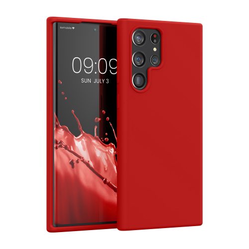 Etui kwmobile do Samsunga Galaxy S22 Ultra, Silikon, Czerwone, 56765.208