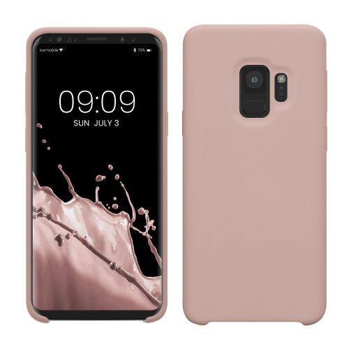 Etui kwmobile do Samsunga Galaxy S9, silikonowe, różowe, 44182.236