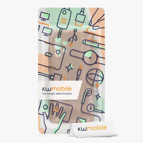 Etui kwmobile do Samsung Galaxy A52/Galaxy A52 5G/Galaxy A52s 5G, Silikon, Brązowy, 54347.245