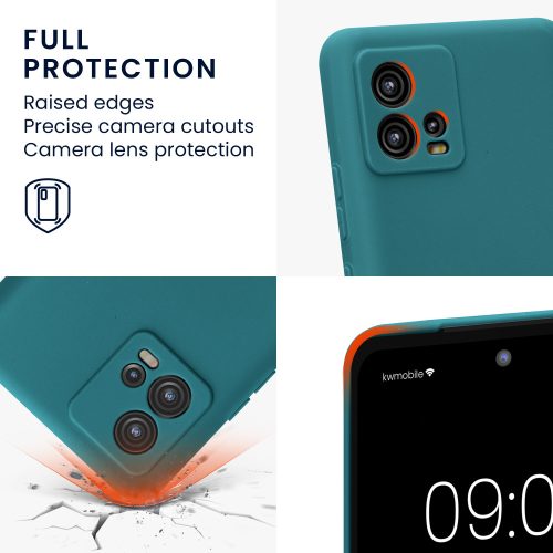 Etui kwmobile do Motoroli Moto G72, silikonowe, zielone, 60342.57