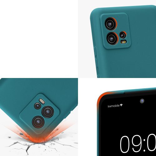 Etui kwmobile do Motoroli Moto G72, silikonowe, zielone, 60342.57
