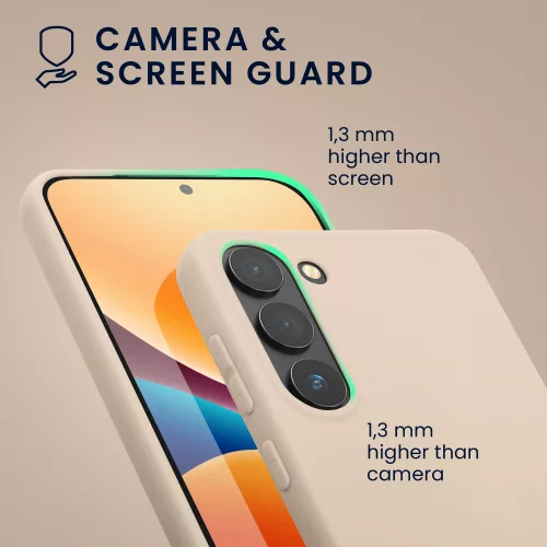 Etui kwmobile do Samsunga Galaxy S23, silikonowe, szare, 60282.225