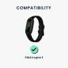 Kabel zasilający kwmobile do Fitbit Inspire 3, Plastik, Czarny, 60370.01