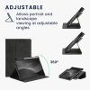 Okładka książki kwmobile do Samsung Galaxy Tab S6 Lite/Galaxy Tab S6 Lite (2022), ekoskóra, czarna, 60308.01
