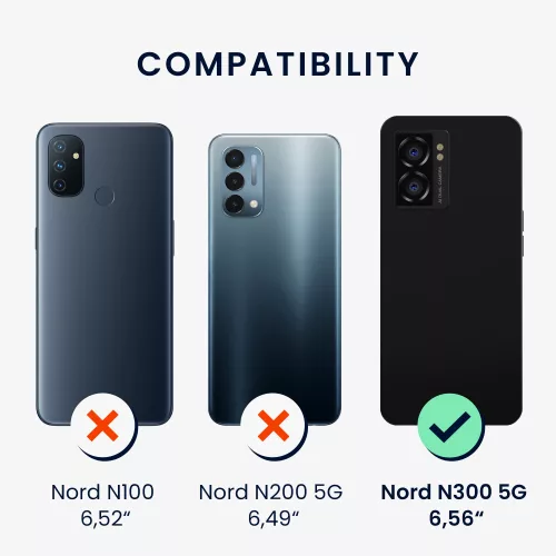 Etui kwmobile do OnePlus Nord N300, silikon, zielony, 60424.200