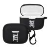 Etui kwmobile do JBL Tune 230 NC TWS/Tune T230NC, silikon, czarny/biały, 58870.02
