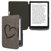 Etui kwmobile do Tolino Touch Lux 3/Basic Lux/Basic Touch 2, Skóra ekologiczna, Szary/Czarny, 55747.03
