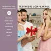 Zestaw prezentowy kwitnącej herbaty Creano, 6 kul, herbata czarna, drewniane pudełko w kształcie serca, 3 kwiatowe kompozycje