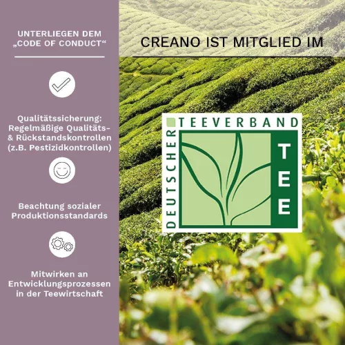 Zestaw prezentowy Creano ErbluhTee Mix, szklany czajnik 500 ml i 6 kul kwitnącej czarnej herbaty, 3 odmiany
