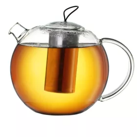   Ceainic din sticla Creano Jumbo, 1 L, cu infuzor din inox, capac, sistem all-in-one