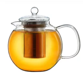   Ceainic din sticla Creano All-in-One, 1,7 L, cu infuzor din inox si capac, anti-picurare
