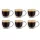 Set 6 cesti espresso termice Creano DG-BH, 100 ml, sticla borosilicata, perete dublu