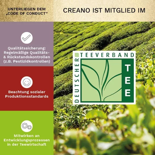 Zestaw prezentowy Creano ErbluhTee, czarne pudełko magnetyczne + 6 kul mieszanki kwitnącej herbaty, herbata biała/czarna/zielona