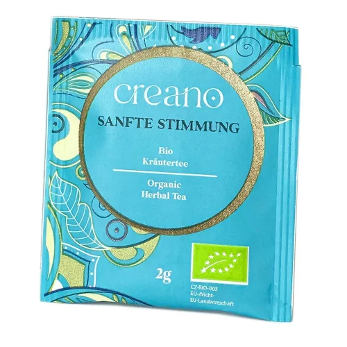 Herbata Bio Creano Spokojny Nastrój, rooibos i zioła, słodki smak, zestaw 20 torebek