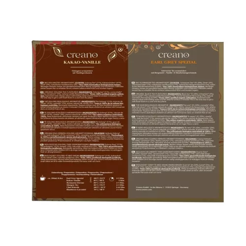 Zestaw prezentowy mieszanki herbat Creano Tea Blend Selection, 24 torebki z 6 odmianami, 48 g
