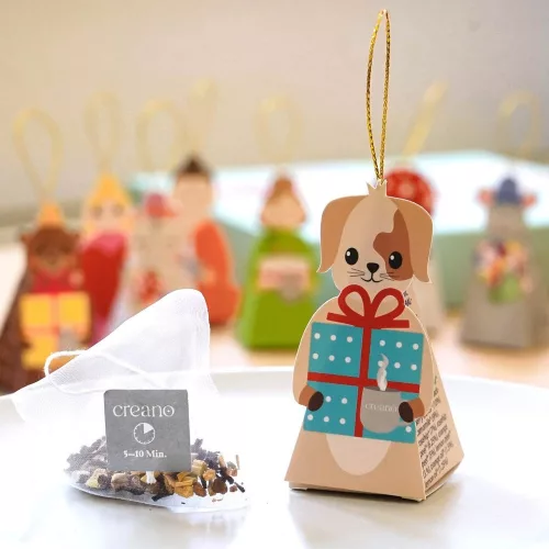Zestaw prezentowy herbat ziołowych Creano Tea Lovers, 9 torebek piramidkowych w różnych kształtach, 22.5 g, bez kofeiny