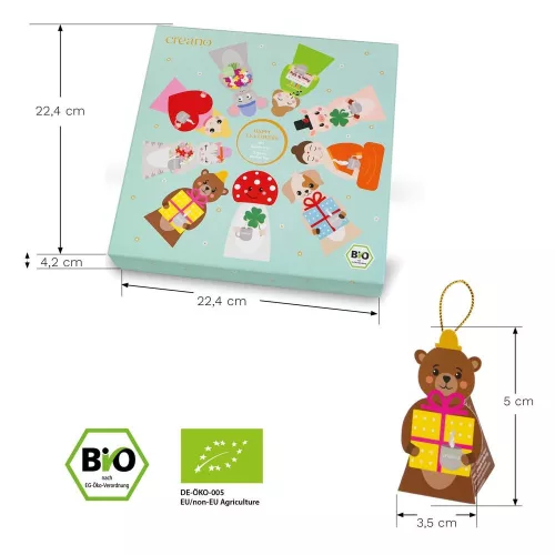Zestaw prezentowy herbat ziołowych Creano Tea Lovers, 9 torebek piramidkowych w różnych kształtach, 22.5 g, bez kofeiny