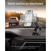 Uchwyt samochodowy ESR Halolock Magnetic MagSafe, deska rozdzielcza, bezprzewodowy, czarny