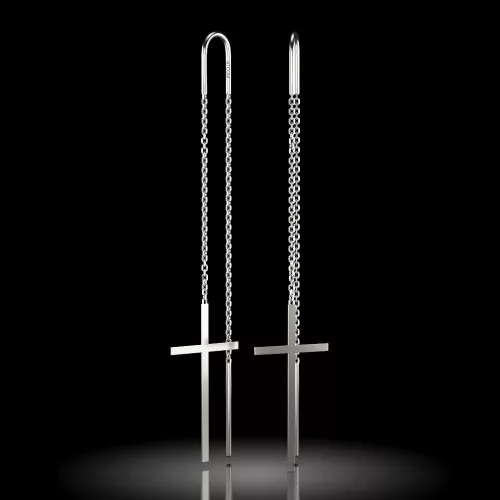 Kolczyki srebrne model 72