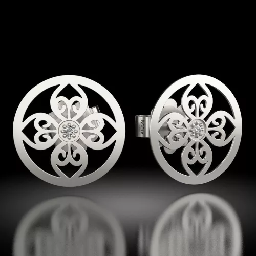 Kolczyki srebrne model 64