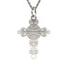 Srebrny łańcuszek z zawieszką model Christian Cross