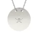 Srebrny łańcuszek z zawieszką model North Star