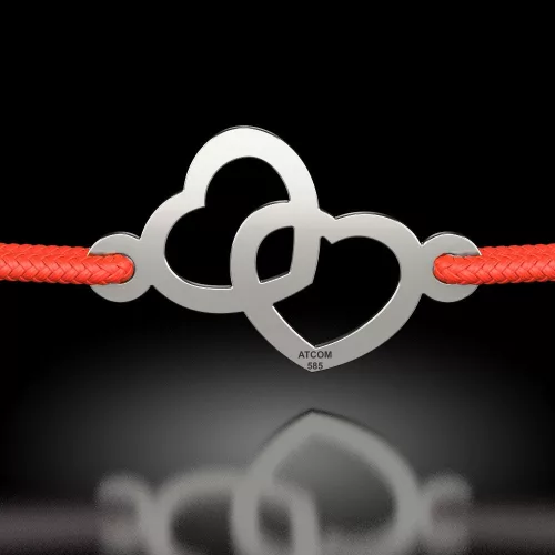 Srebrna bransoletka Serce Słońca