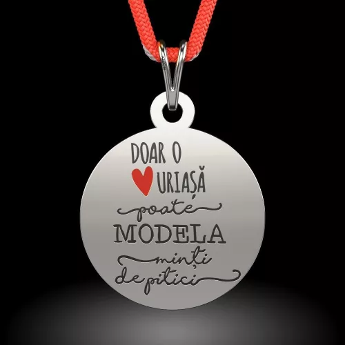 Srebrna zawieszka ze wzorem sznurka Just Heart