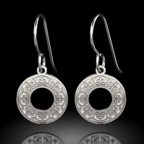 Kolczyki srebrne model Ozana