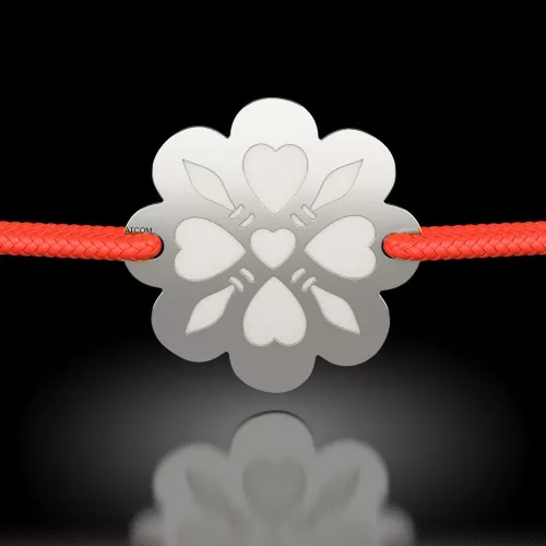 Bransoletka ze srebrnego sznurka Hora de Maramu