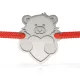 Srebrna bransoletka ze sznurkiem model Love Little Bear