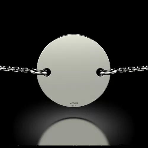 Prosta bransoletka ze srebrnego łańcuszka model Banut