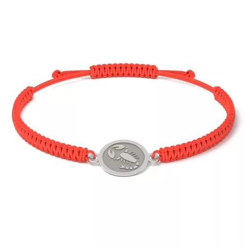 Srebrna bransoletka Talisman Scorpion w kolorze srebrnym