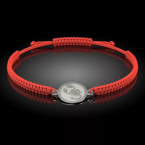 Srebrna bransoletka Talisman Scorpion w kolorze srebrnym