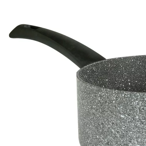 Rondel Flonal Pietra Viva z uchwytem do sosów, 16 cm, nieprzywierający Magma-Tech, dno 3 mm, gaz/elektryczna/vitroceramiczna