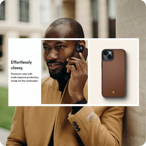 Husa Spigen Cyrill Kajuk Mag MagSafe pentru Apple iPhone 14 Plus/15 Plus Maro